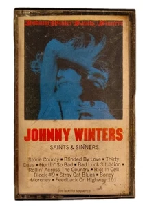 JOHNNY WINTER Saints & Sinners CASSETTE TAPE - Picture 1 of 3