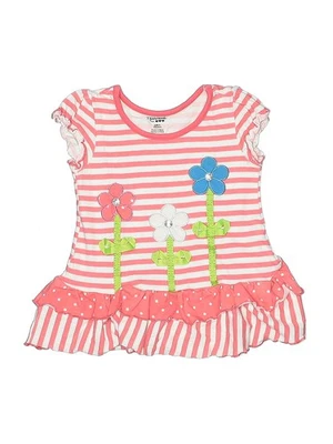 Nannette Girls Pink Short Sleeve Top 5 - Image 1 of 2