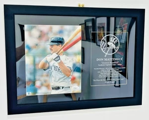 Don Mattingly Signed Yankees Photo Framed w/ Plaque & JSA COA “Donnie Baseball” - Picture 1 of 9