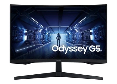 Samsung C34G55TWWN 34" Odyssey G55T Curved Monitor 165Hz LCD 32:9 VA 3440x1440 - Image 1 of 4