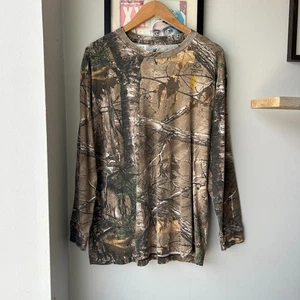 VINTAGE | T-shirt mimetica a maniche lunghe Browning Tree taglia L - Foto 1 di 6