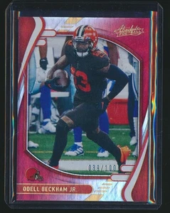 2021 ABSOLUTE RED /100 ODELL BECKHAM JR BROWNS - Picture 1 of 1