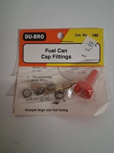 Accesorios de tapa de lata de combustible Du-Bro #192 nuevos - Imagen 1 de 3