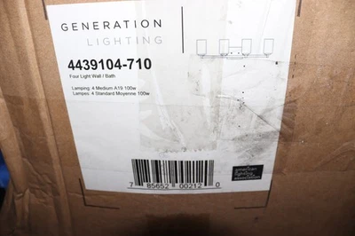 Iluminación de gaviota de mar cuatro luces pared/baño quemado Sienna 7-7/8" H 4439104-710  Foto 1 de 3