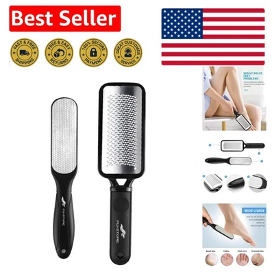 Paquete definitivo de 2 removedores de callos - fregadores de pies de acero inoxidable para uso doméstico Foto 1 de 4