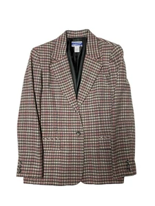 Chaqueta de Lana Pendleton De Colección Para Mujer Talla 8 Rosa Blazer A Cuadros Abrigo Deportivo EE. UU. - Imagen 1 de 3