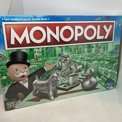 NUEVO Juego Monopoly Clásico 2017 Hasbro EE. UU. Dinosaurio Pato Gato Perro Pingüino ¡SELLADO! Foto 1 de 4