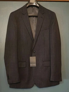 Abrigo Blazer Deportivo Paul Frederick Hombre 38L Lana y Poliéster 2 Botones Ónix Nuevo con Etiquetas - Imagen 1 de 5