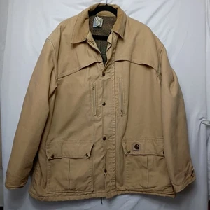 Vintage Carhartt Barn Chore Blanket Lined Jacket C10WET USA Union Made Size XL - Picture 1 of 7