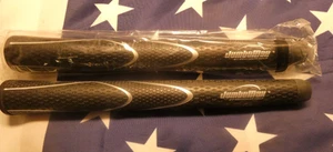 3 NEUE JumboMax Tour Serie-schwarz/silber Streifen Golf Griffe L Größe Large +11/32 - Bild 1 von 3
