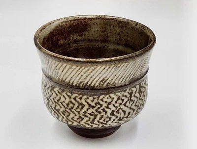 Tatsuzo Shimaoka Jomon Inlay Chawan Tea Bowl Japanese Pottery Art Japan Cup - Image 1 of 4