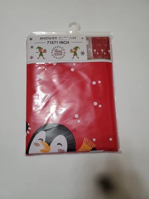 Cortina de ducha de Navidad Foto 1 de 4