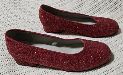 Dorothy Red Glitter Shoes! Sz 5, Wizard Oz - Image 1 of 4