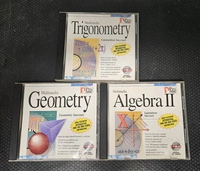 Pro One Multimedia Trigonometry Geometry And Algebra II Math CD-ROM IBM & Window - Image 1 of 4