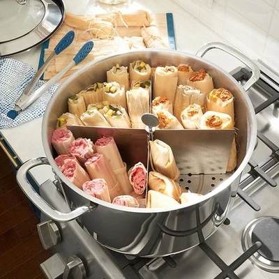 P.H. Heritage acero inoxidable 20 cuartos de galón Tamalera con Divisor (10618) Nuevo En Caja Foto 1 de 2