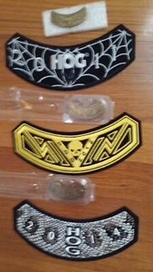HOG Rocker Patches & passende Rocker Pins Bj. Harley-Davidson 2011 2012 & 2014 - Bild 1 von 4