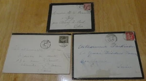 1906 1928 1937 France mourning covers - Picture 1 of 2