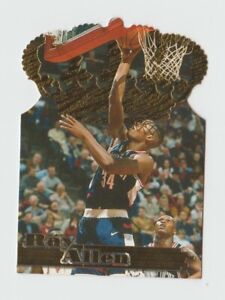 1996 Pacific Crown Basketball RAY ALLEN GOLD CROWN DIE CUT ROOKIE UCONN CELTICS
