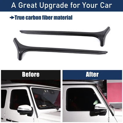 Moldura de pilar de fibra de carbono para Mercedes Benz W464 G550 G63 AMG 2019-23 Foto 1 de 4