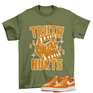 Truth Shirt Green to Match Air Force 1 Low Nylon Orange Monarch FB2048-800 - Picture 1 of 2