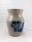 Beaumont Brothers Pottery Bbp 1987 Signed Vase With Blue Flower Motif