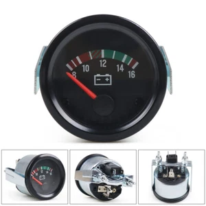 2" 52mm Car Yellow Light Pointer 12V Electronic Voltage Volt Meter Gauge 8-16V - Picture 1 of 7