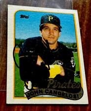 John Cangelosi 1989 Topps AUTO # 592 - Pittsburgh Pirates