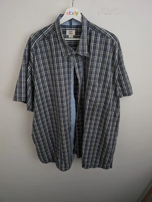 Cutter & Buck Shirt Mens Size 4XL Blue Plaid Big and Tall Plus Sized Cotton - Image 1 of 4