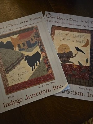 Indygo Junction folk quilt month Once Upon A Time.  Set Of 2. March Sheep Feb - Image 1 of 4