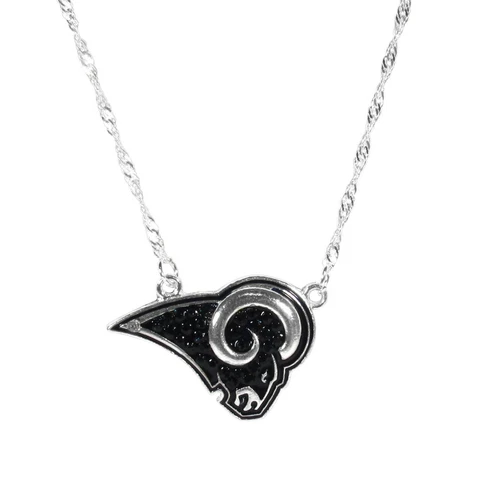 Los Angeles Rams Crystal Logo Necklace NFL Football Cover