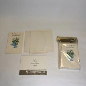 Lot 13 NOS Wedding Gift Thank You Notes Lily  Bells American Greetings - Picture 1 of 8