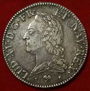 Louis XV , Écu à La Vieille Tête , 1774, L , Bayonne , Argent , TTB+ - Imagen 1 de 2