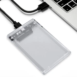 USB 3.1/Type C HDD/SSD Case 10Gbps Clear HDD SSD Caddy for 2.5 Inch SATA HDD SSD - Afbeelding 1 van 18