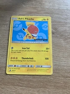 2017 Pokemon Black Star Promo SM114 Ash's Pikachu - Picture 1 of 3