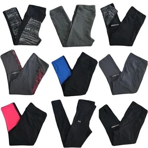 Under Armour Cropped Leggings Capri Spandex Crops Yoga Pants XS S M XL DEFECT - Picture 1 of 56