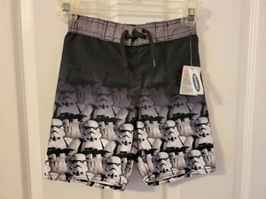Boys Old Navy Star Wars Stormtroopers Swim Trunks - Size XS(5) - NWT - Picture 1 of 5
