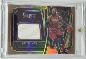 2019-20 Panini Select LeBron James Throwback Game Used Jersey Copper Prizm # /49 - Picture 1 of 2