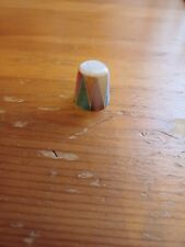 A Nice Metal Coated Thimble Which Dipicts Pictures Of Types Of Mother Of Pearls 