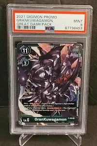 DIGIMON TCG Great Dash Pack GRANKUWAGAMON Promo P-025 ~ PSA 9 - Picture 1 of 2