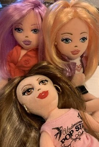 Lot Of 3 Vintage TY Girlz 13" Plush Dolls Jammin Jenna Totally Trish Sweet Sammi - Picture 1 of 15