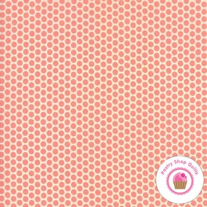 Moda 30's PLAYTIME 2017 Pink Dots 33217 15 Chloe's QUILT FABRIC Reproduction - Picture 1 of 3