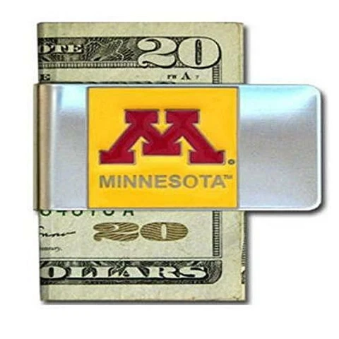 NCAA Siskiyou Sports Mens Minnesota Golden Gophers Steel Money Clip One Size Cover