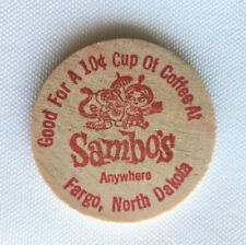 Details about   Good for Free Cup Of Coffee At Sambos Bicentennial Circulated Wooden Token F721