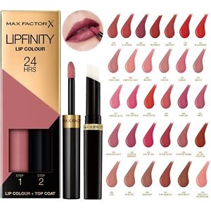 Max Factor Lipfinity flüssiger Lippenstift plus Obermantel - wählen Sie Ihren Farbton