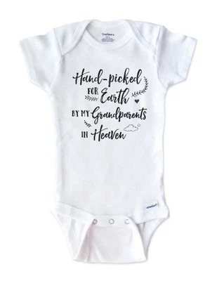 Hand-picked For Earth por mis abuelos en el cielo - Camisa body tío bebé Foto 1 de 4