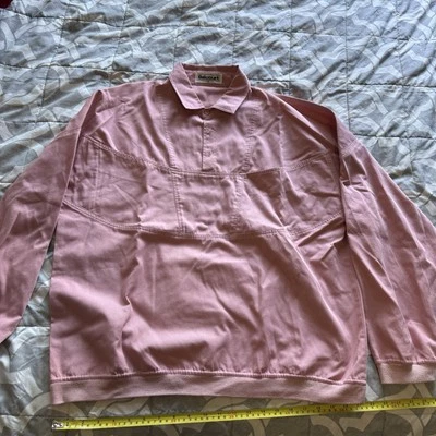 Camisa De Colección Balcourt Hombres S Algodón y Poliéster Años 90 Cuello Manga Larga Bolsillo Rosa Foto 1 de 3