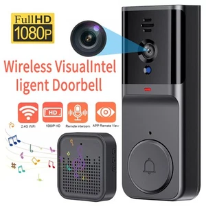 Wireless Video Doorbell Security Streaming Camera Door Bell Intercom For Home - Picture 1 of 8
