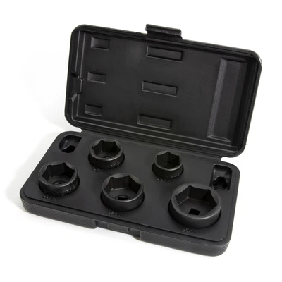 J S Products (steelman) 5-Piece 3/8-Inch Drive Low Profile Oil Filter Socket Set - Image 1 of 4