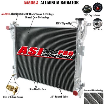 2-Row Radiator For 2008-2020 Dodge Grand Caravan/Chrysler Town&Country 3.6 3.8L - Image 1 of 4