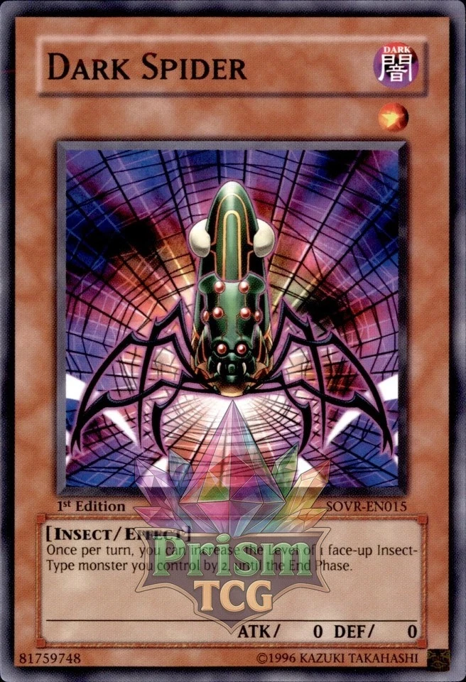 1st Ed Dark Spider SOVR-EN015 Yugioh - Image 1 of 1